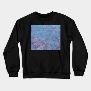 Texture blue stone structure Crewneck Sweatshirt